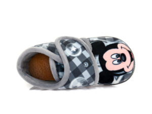 Αγορίστικα κλειστά χειμερινά παντοφλάκια MICKEY FAME CV 5736 GREY