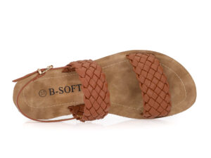 Γυναικεία χαμηλά πέδιλα B-SOFT ZS 668-Z 55 BEIGE