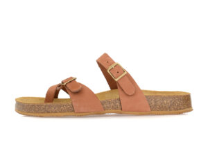Γυναικεία δερμάτινα ανατομικά σανδάλια TRAVELLER'S SHOES 2006 CINNAMON