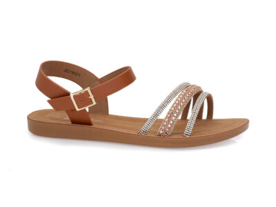 Γυναικεία σανδάλια ZAKSHOES SD 78021 BRONZE